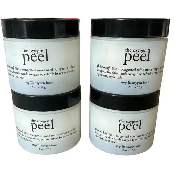 Philosophy Four Jars The Oxygen Peel Step 2 Foam Face Skincare New Sealed 2 Oz - Picture 1 of 6
